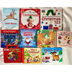 Lot of 10 Christmas Baby & Toddler Board Books